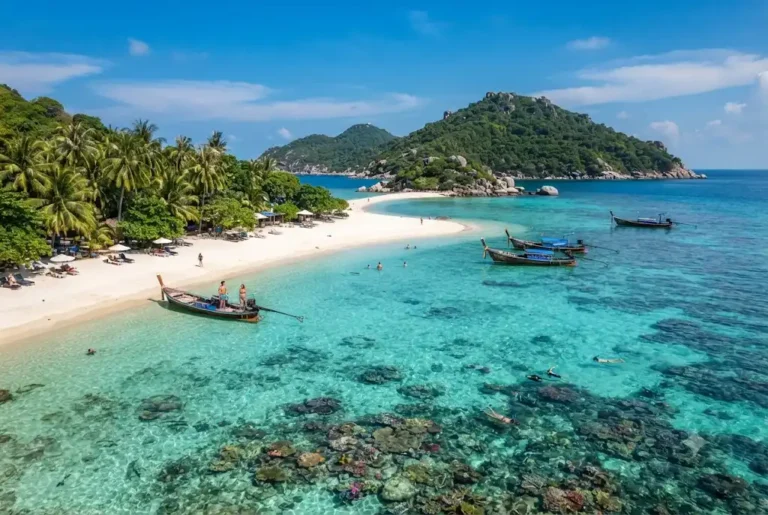 Fly to Koh Tao and enjoy crystal-clear beaches, tropical scenery, and island adventures.