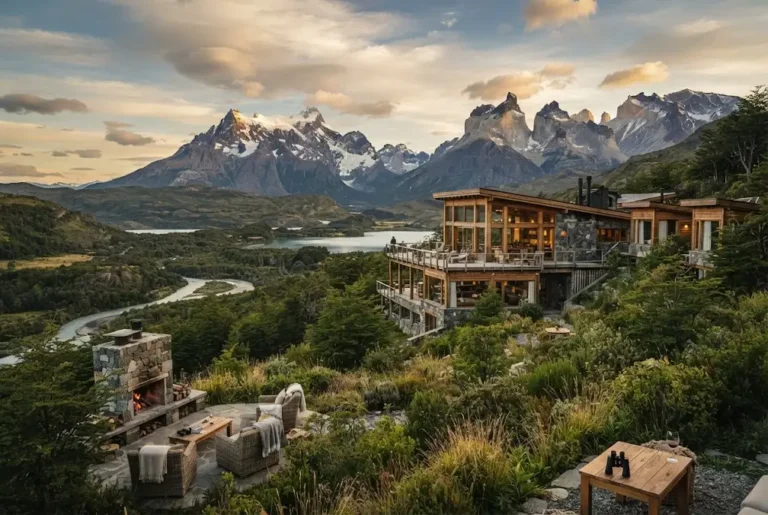 Luxury South America holidays with Andes mountains and luxury lodge